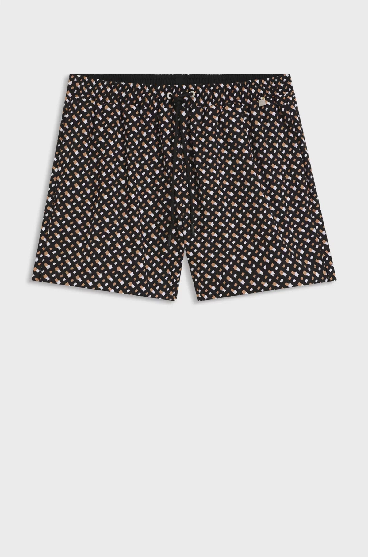 FULLY LINED QUICK-DRY SWIM SHORTS WITH MONOGRAM PRINT
