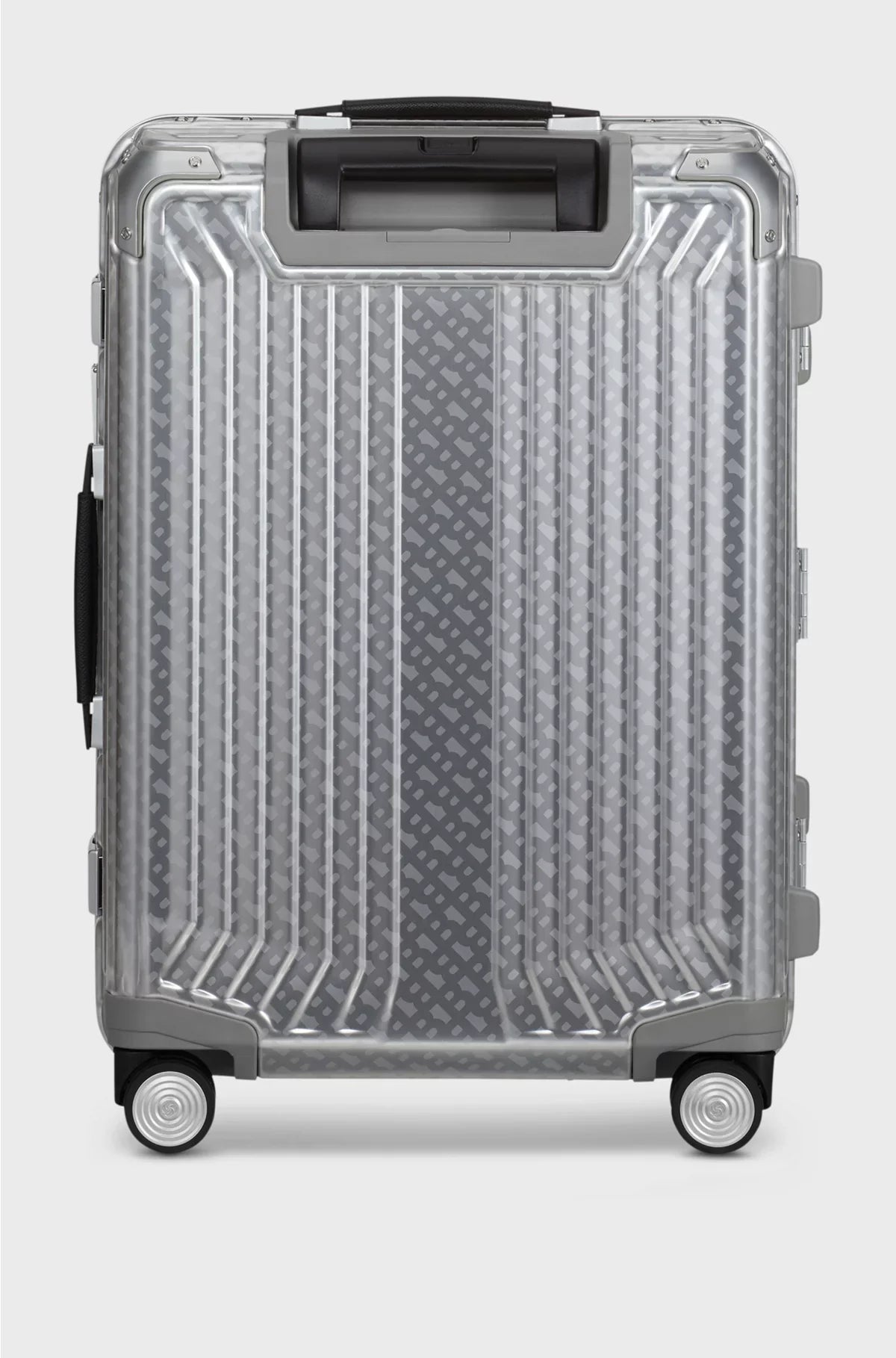 SILVER ALUMINIUM CABIN-SIZE SUITCASE 55CM