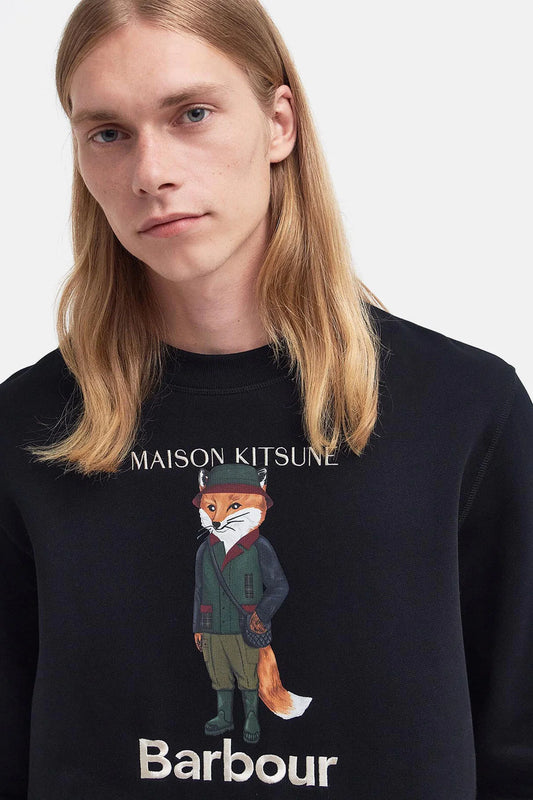 Beaufort Fox Sweatshirt - BLACK