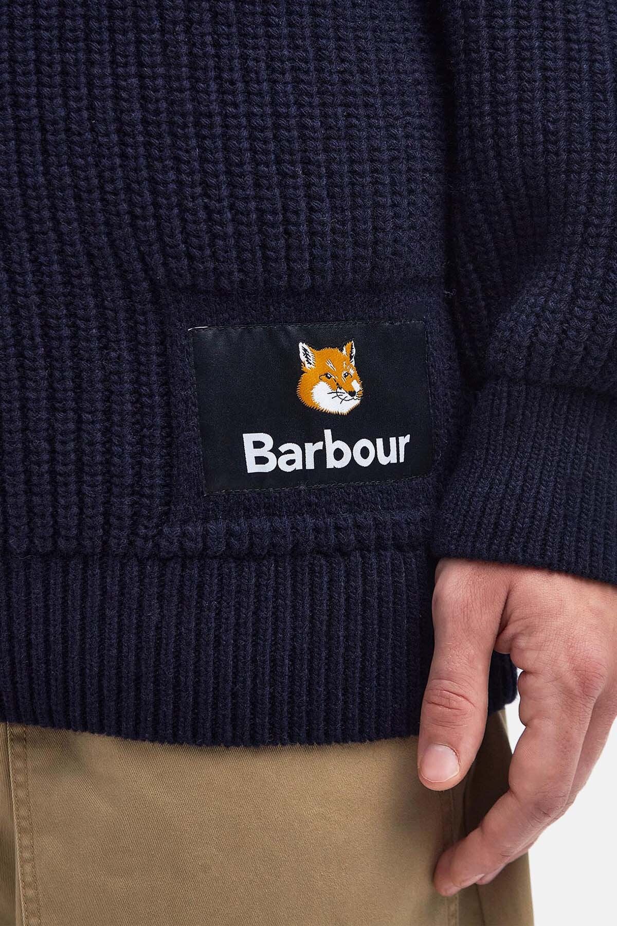 Landscape Knitted Jumper - NAVY