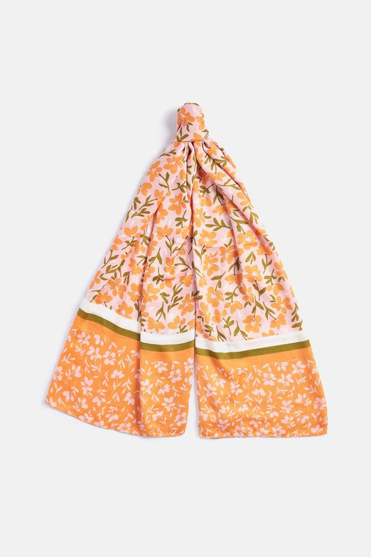 Kelley Floral Scarf - APRICOT CRUSH