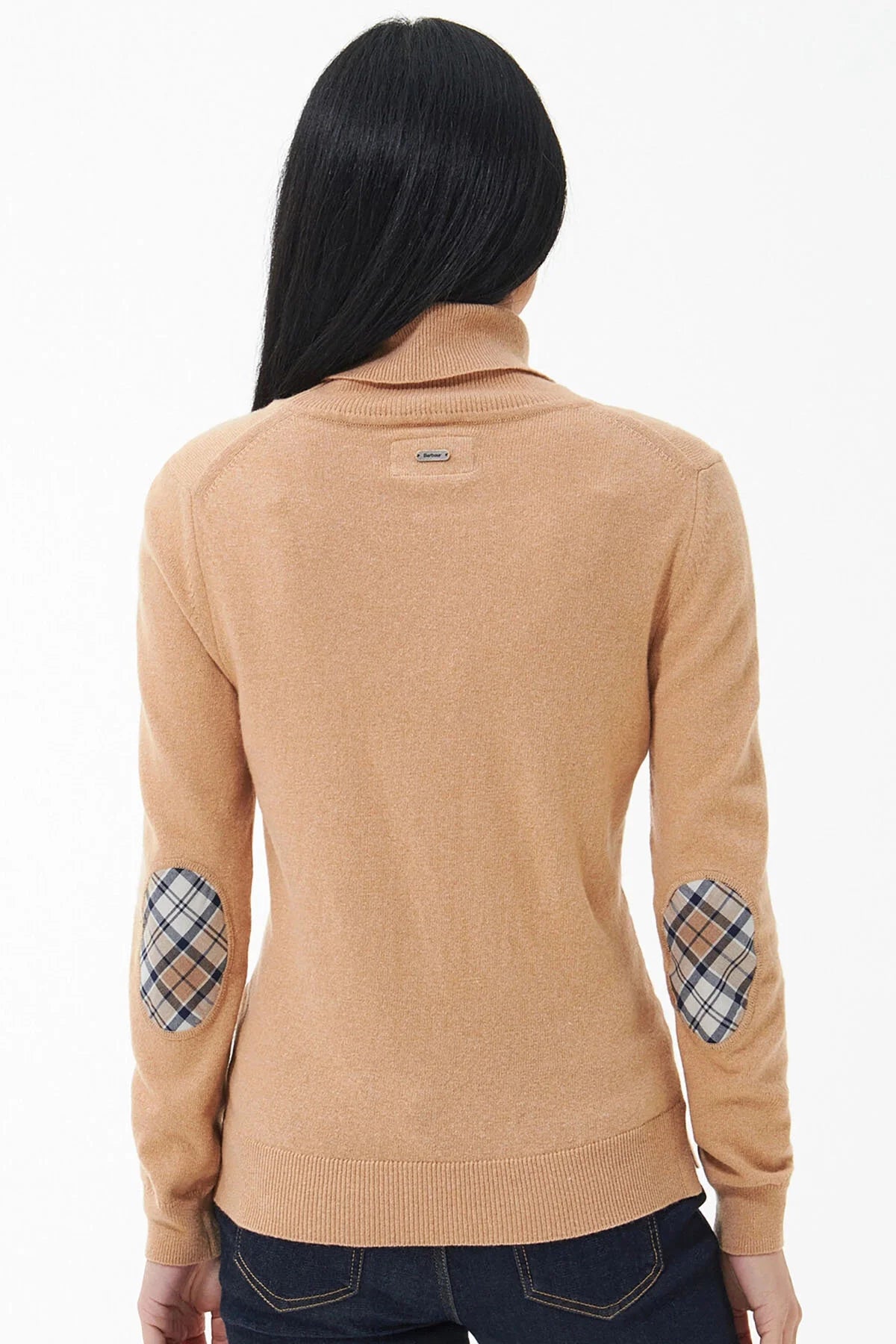 Roll Collar Sweater - CARAMEL HESSIAN TART