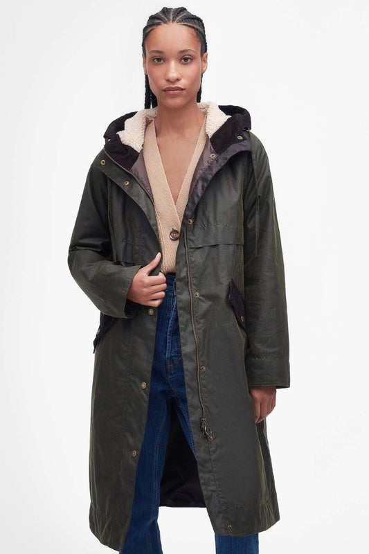 Colworth Wax Jacket - ARCHIVE OLIVE//COFFE