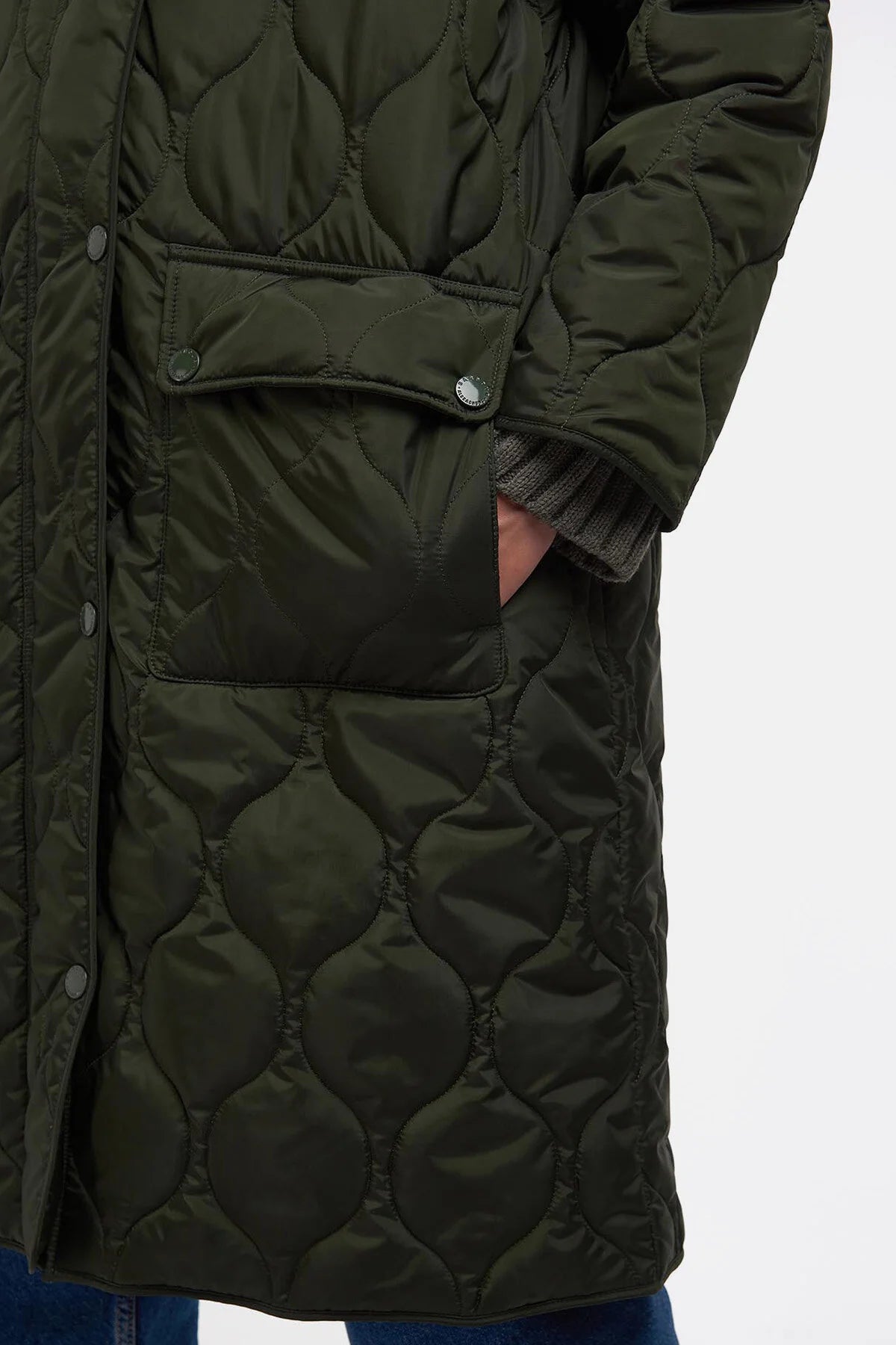 Nevis Quilt Jacket by ALEXACHUNG - SAGE HARLEY GREEN