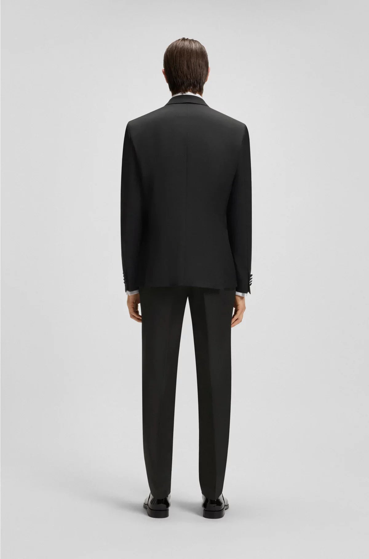 SLIM-FIT TUXEDO JACKET IN VIRGIN-WOOL SERGE