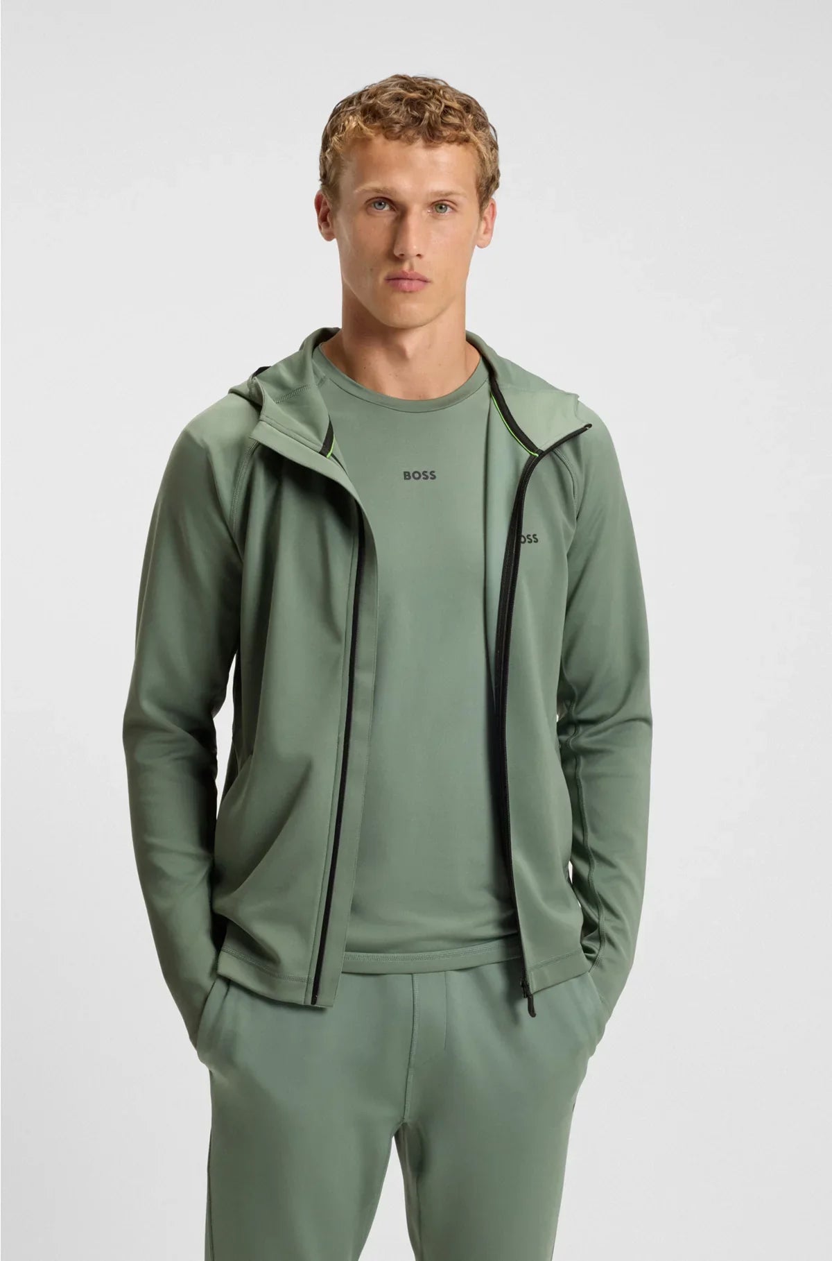 ZIP-UP HOODIE WITH REFLECTIVE BRANDING