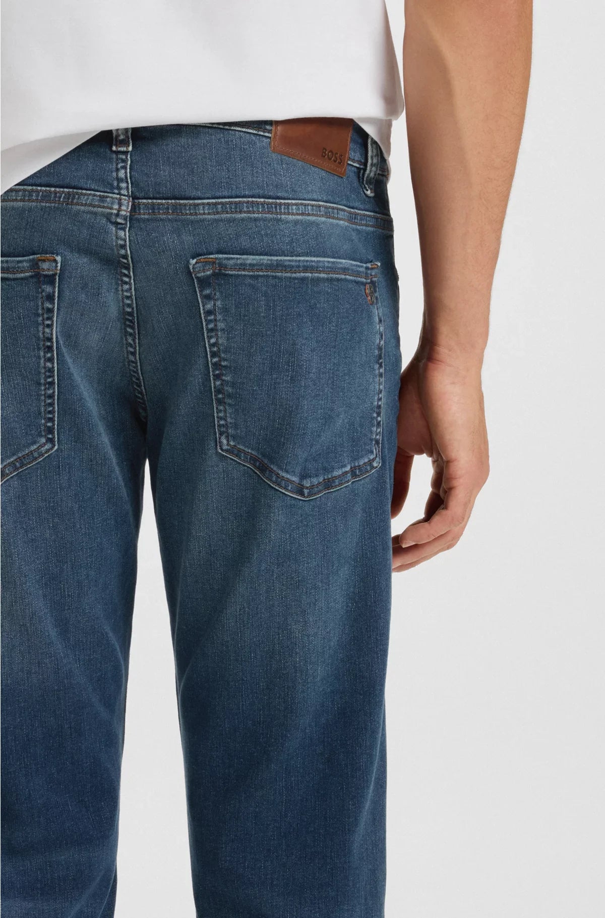 MAINE REGULAR-FIT JEANS IN BLUE SUPER-STRETCH DENIM