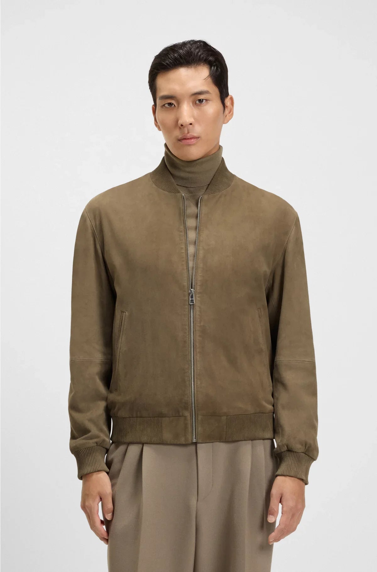 REGULAR-FIT JACKET IN SUEDE