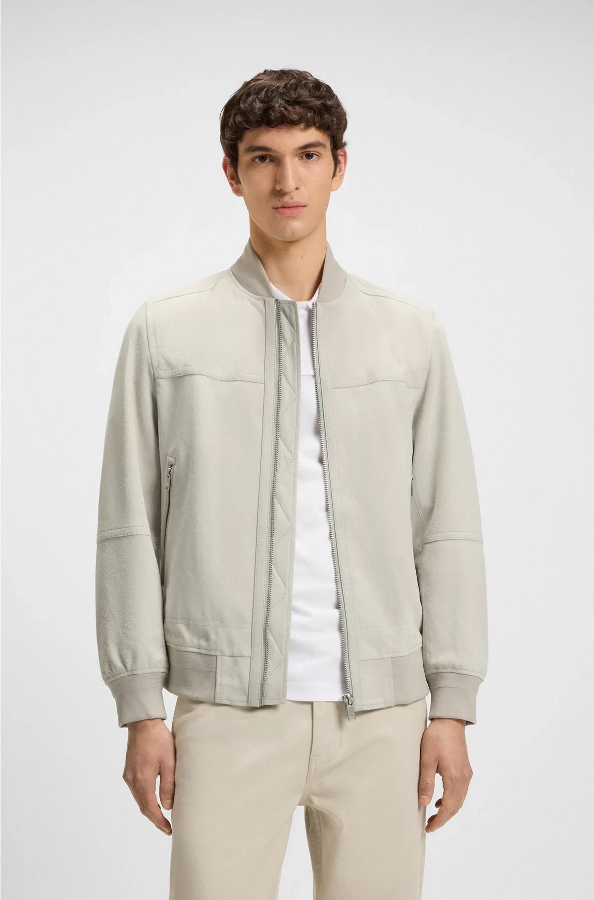REGULAR-FIT JACKET IN SUEDE