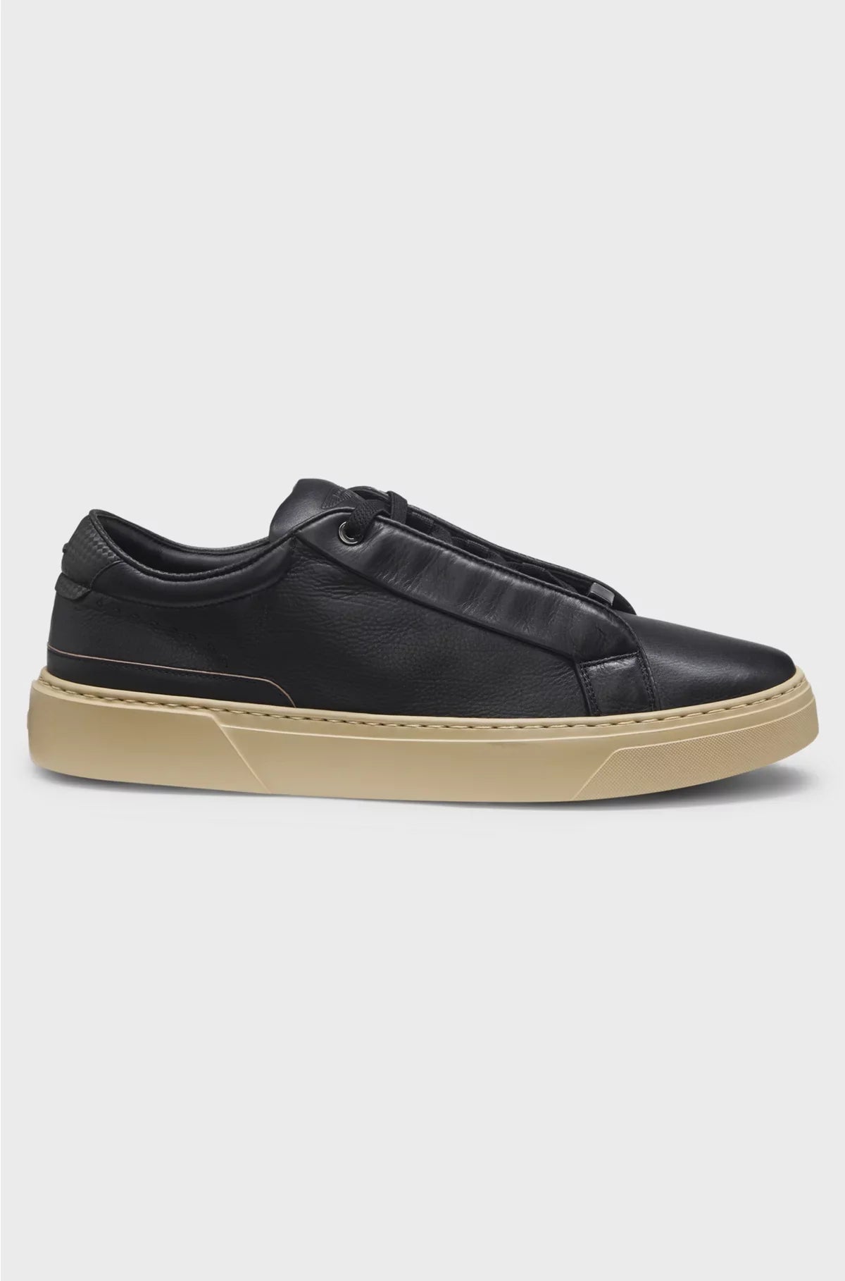TRAINERS IN GRAINED LEATHER